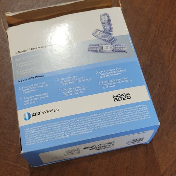 Nokia 6820 Freedom AT&T wireless Rare Flip Smartphone with chargers, box - Picture 3 of 9